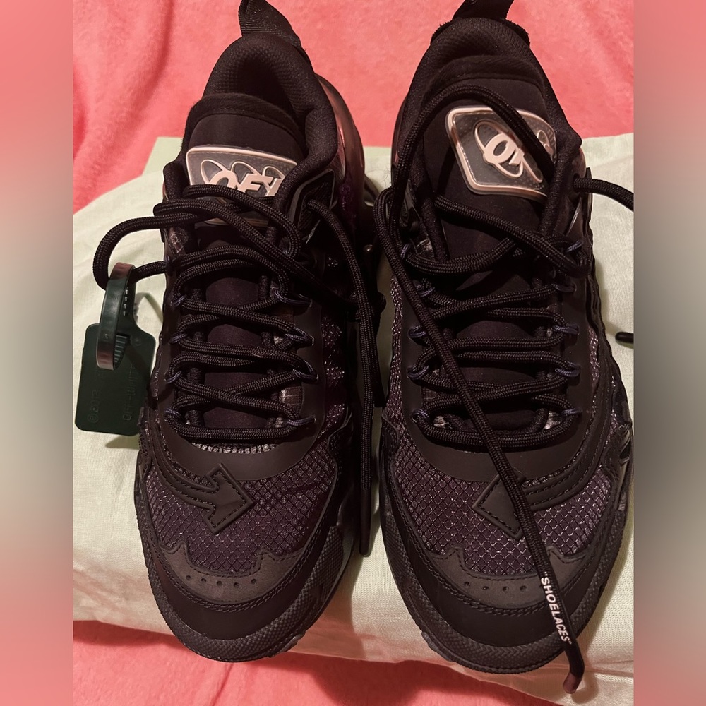 Black off white sneakers